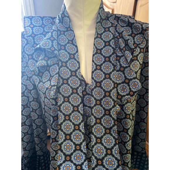 Le Gali Dakota Mixprint Blue Top - Picture 5 of 6